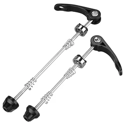 Bicycle Wheel Hub Skewers Road Mountain Bike MTB Wheel Hub Front Rear Skewers Quick Release Skewers Clip Lever Axle 155/190mm