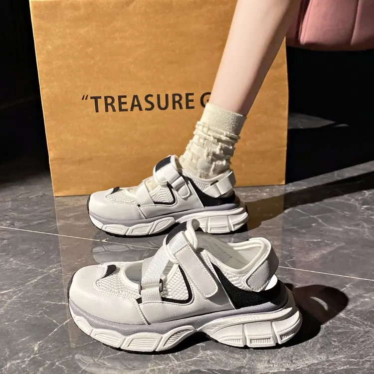 2024 New Breathable Vulcanized Shoes Women Casual Platform Sneakers Summer Thick Bottom Low Top jogging shoes zapatos de mujer