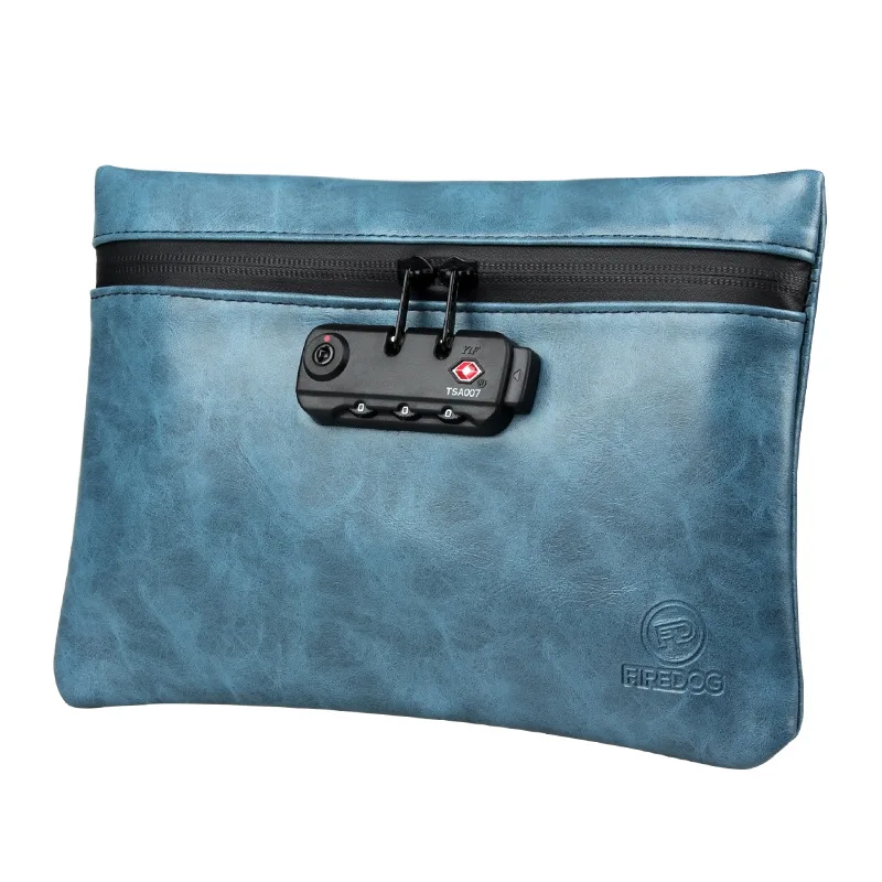 Odor Proof Cigarette Smoking Stash Bag with Lock Tobacco Bag Pouch Case Leather Herb Tobacco Bag Tobacco Smoking Pipe Bag Case