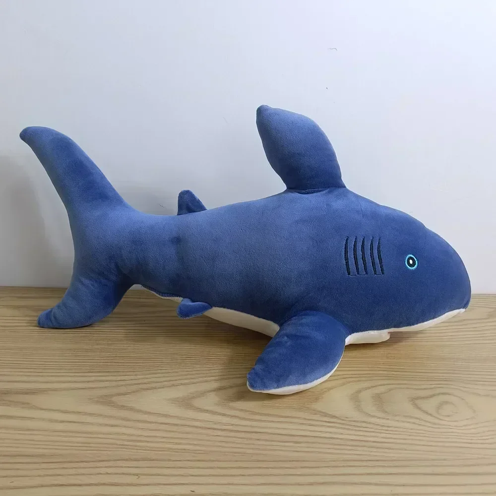 VIP 45cm Cartoon Ocean Shark baby plush Toys Soft Bed Sofa Pillow Super Soft Stuffed cotton Animal Dolls model kids girl gift