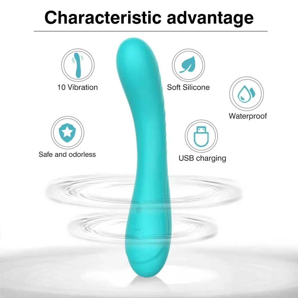 Winvi ألعاب هزاز الجنس منتجات الكبار الإناث عصا تدليك هزاز العلامة الخاصة السائل سيليكون G-بقعة هزاز الإناث 18 + #4