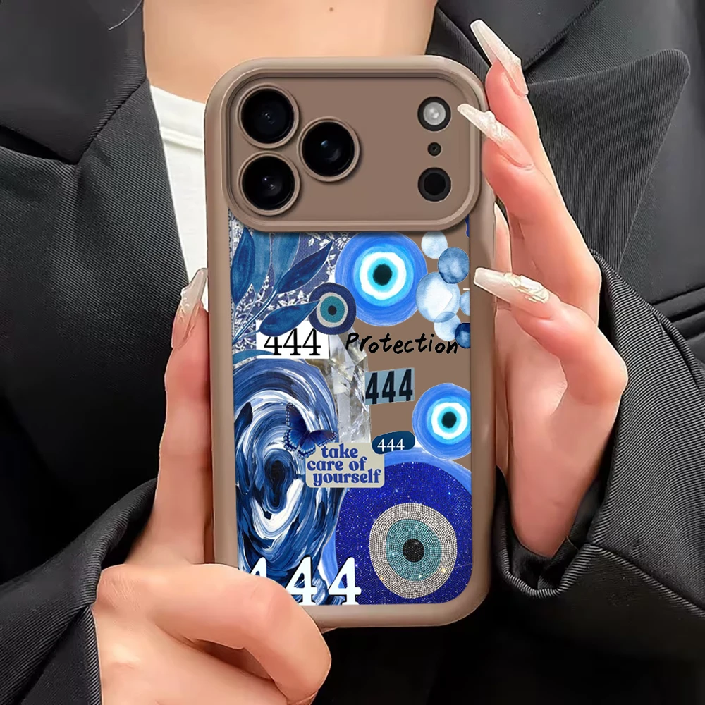 444 Böses Auge Spiritualität Silikonhülle für iPhone 16 13 11 17 Pro Max Hüllen iPhone 12 ProMax 14 15 Plus 8 XS Stoßfeste Hülle – Detail 17