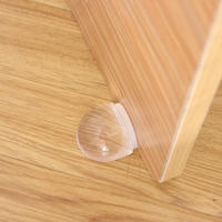 Acrylic Door Stopper Self Adhesive Anti-Collision Door Holders Catch Floor Mounted Nail-free Door Stops Protect Walls Furniture