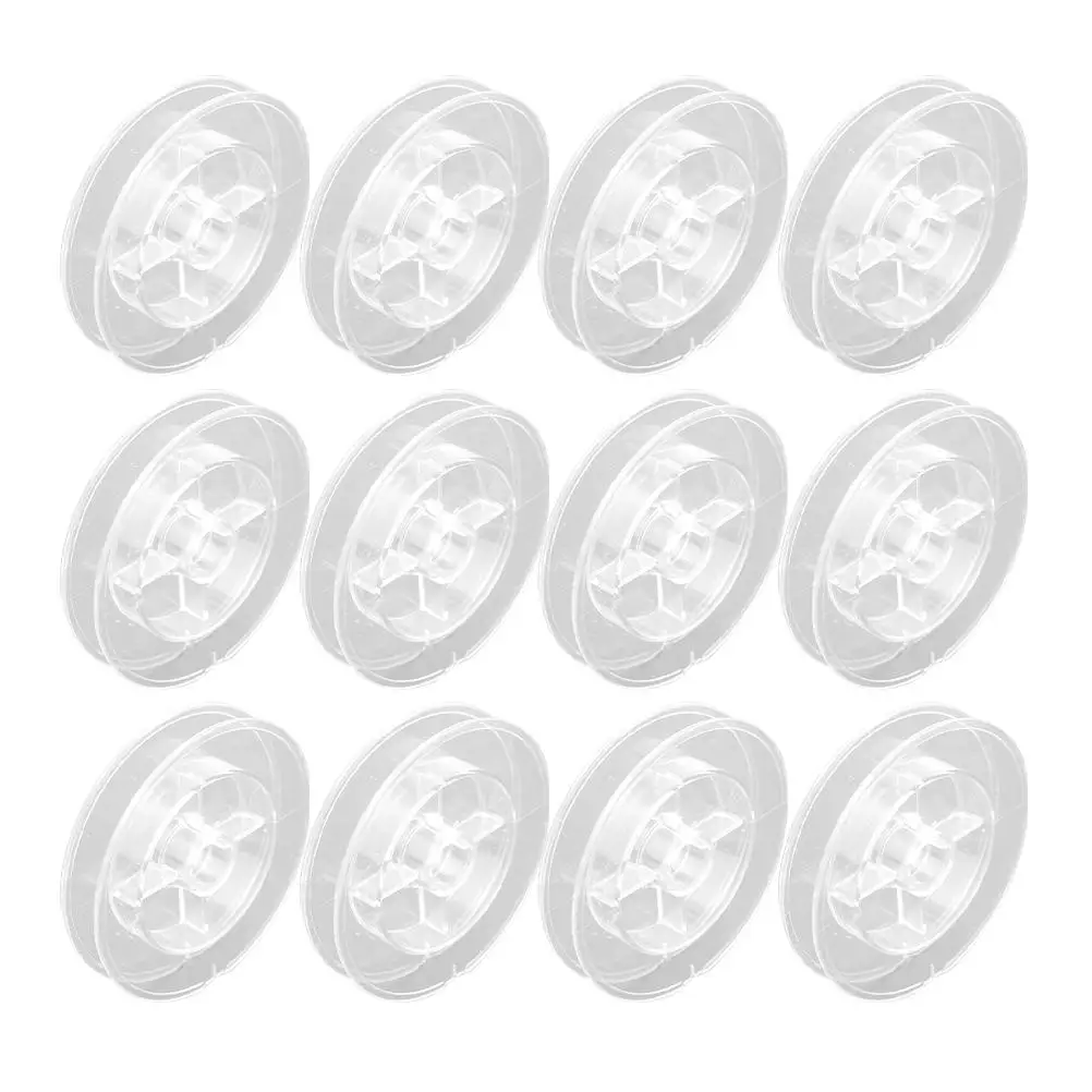 

20 Pcs Clear Plastic Sewing Thread Spools Storage Bobbins Winding Spools Embroidery Machine Accessories Household Thread Holders