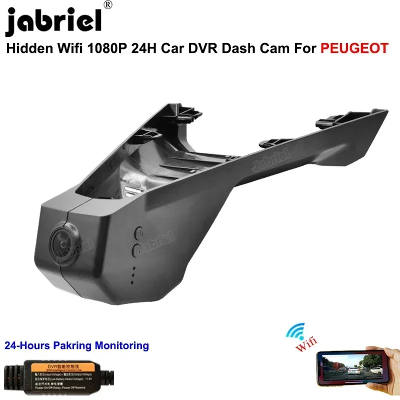 

WIFI 1080P 24H Dash Cam Car Dvr Camera for Peugeot 4008 5008 3008 for DS DS4 DS5 DS6 DS7 DS9 for Citroen C2 C3 C4 C5 C6 berlingo