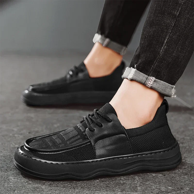A New Type of Men's Casual Lofu Outdoor Walking Shoe with A Flat, Convenient and Comfortable Soft Sole and Anti-slip Fit