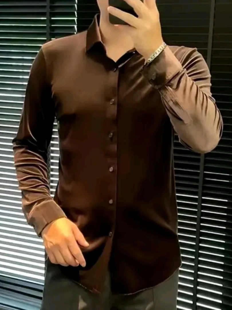 

Men's Velvet Shirt Comfortable High Quality Fashionable Business Style Long Sleeve Autumn Winter New Arrival Elegant Cool
