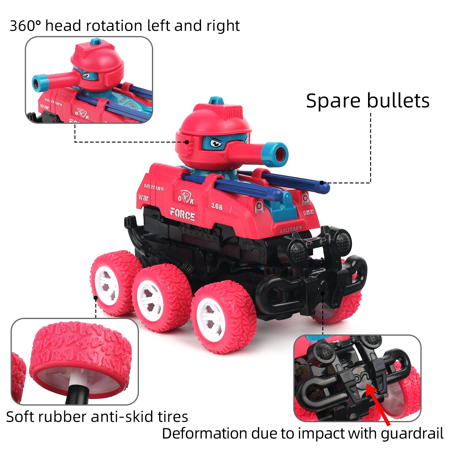 Jouet de camion de voiture à benne basculante pour enfants, 4 roues motrices, 6 roues motrices, véhicules précieux à inertie, jouets à dos côtelé, cascadeur, chaud