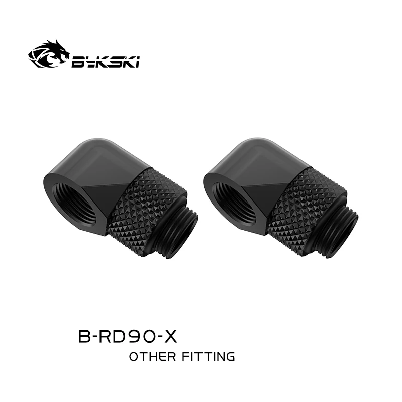 Bykski 2pcs/lot 45 Degree / 90 Degree 360 Rotary Compression