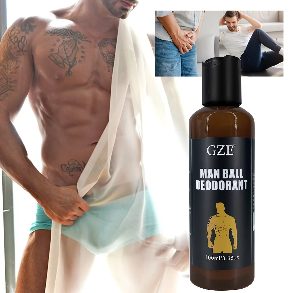 GZE MAN BALL DEODORANT Man Parts Ball Deodorant For Men, Men's Private Parts Cleansing Cream, Mild Hygiene Care Liquid