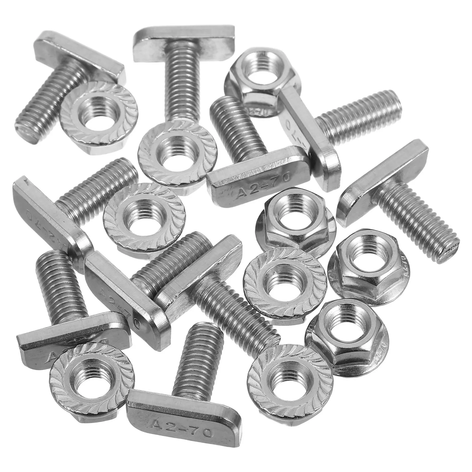 

10 Sets M8 Thread T-Slot Sliding Screw Bolt Stainless Steel Fasteners For Furniture Machinery Fixing Hydrofoil Mounting Outdoor