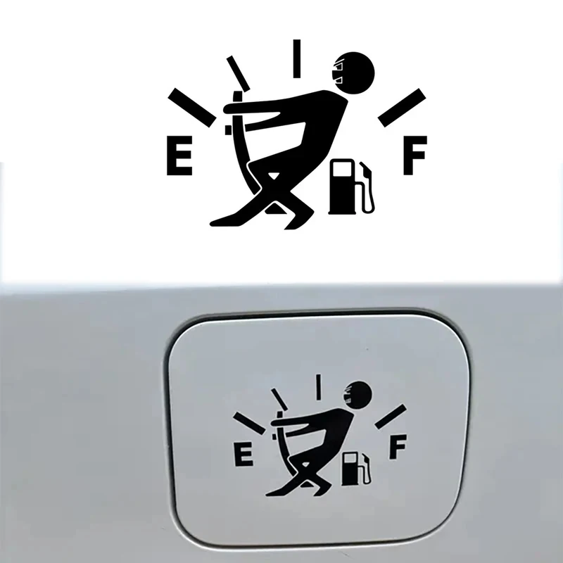 1-4Pcs Car Stickers Pull Fuel Tank Pointer Reflective Vinyl Sticker High Gas Decal Fuel Gage Empty Stickers Decal Auto Exterior
