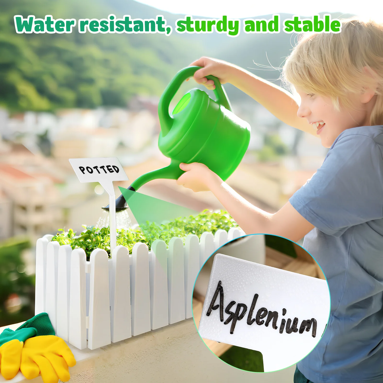 

35Pcs Decorative Plant Labels Stakes Smooth Writing Garden Signs Resilient Plastic Plant Markers for Greenhouse Potted Plants