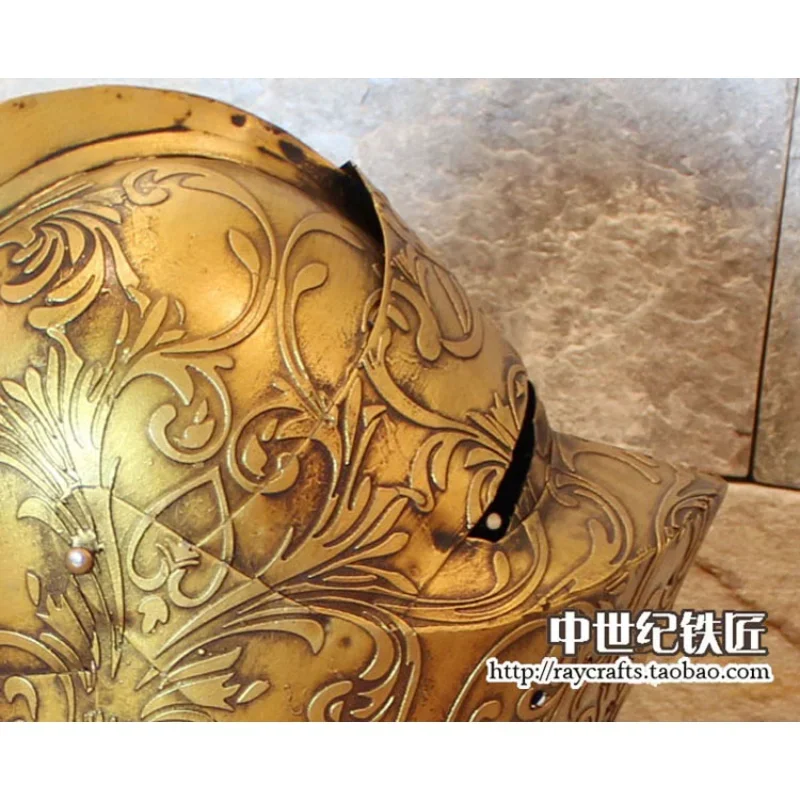 Knight helmet retro samurai role play tabletop game decorative props bar internet cafe restaurant lobby piece