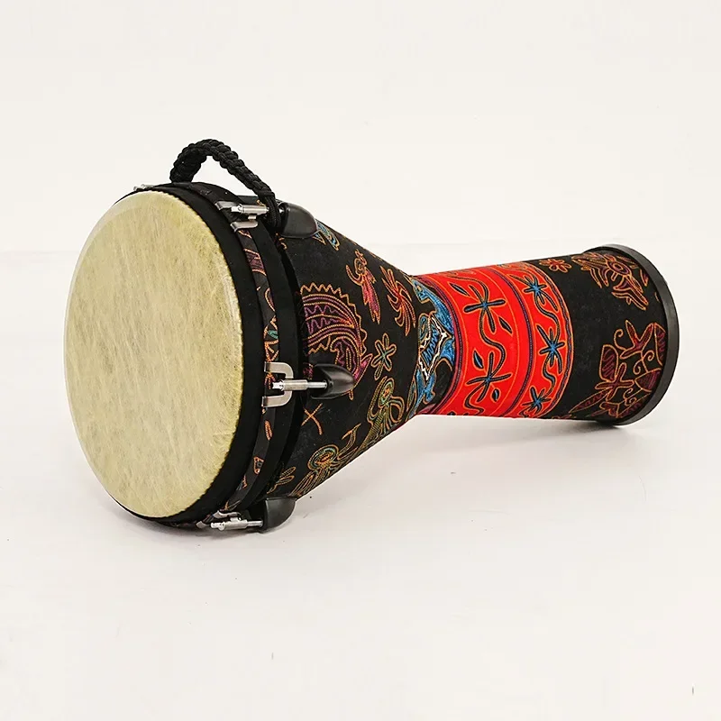 Large 12 Inches Djembe Drum Imitation Animal Skins Adult African Drums PVC Tambourine Portable Musical Instruments Percussion