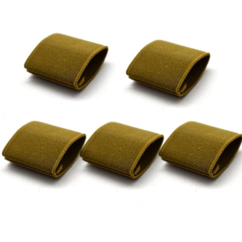 6pcs 5CM Tactical Nylon Canvas Web Belt Elastic Loop Keeper for 2inch 1.5inch Wide Belt(set of 6)