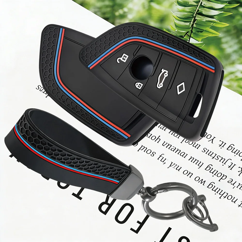 Silicone Car Key Case Cover Shell Fob for BMW F30 F31 F32 F34 F20 F21 F07 F10 1 3 5 7 Series X1 X3 G01 X4 G02 X5 F15 F16 M3 M4