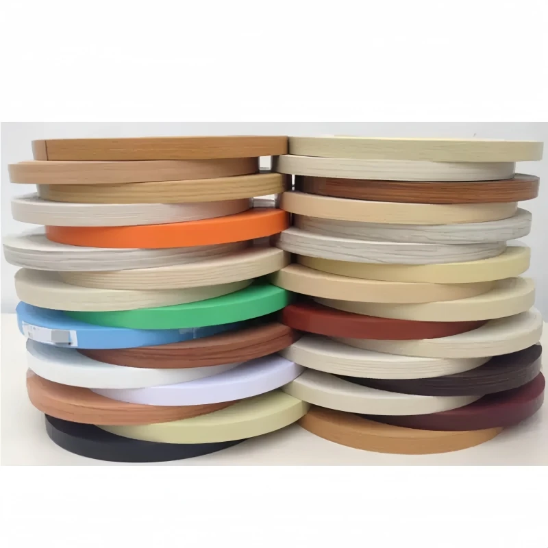 PVC Edge Banding Tape Solid Color Edge Trim 23mm/55mm Width for Furniture Cabinet Woodworking