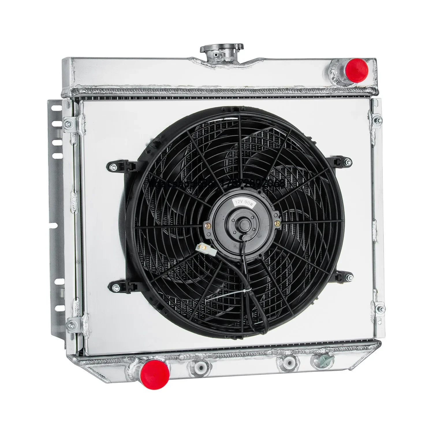 3-Row Radiator with Shroud and Fan for Mustang Torino Fairlane Cougar V8 1967-1970