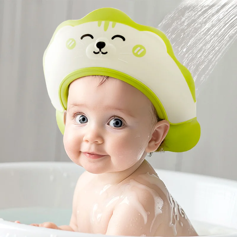 OUYUN Baby Shampoo Cap Adjustable Bath Visor Waterproof Ear Protect Kids Hair Wash Hat