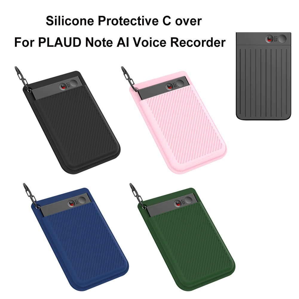 Silicone Protective Cover Shockproof Protective Case Anti-Scratch Full Cover Protection Housing for PLAUD Note AI Voice Recorder