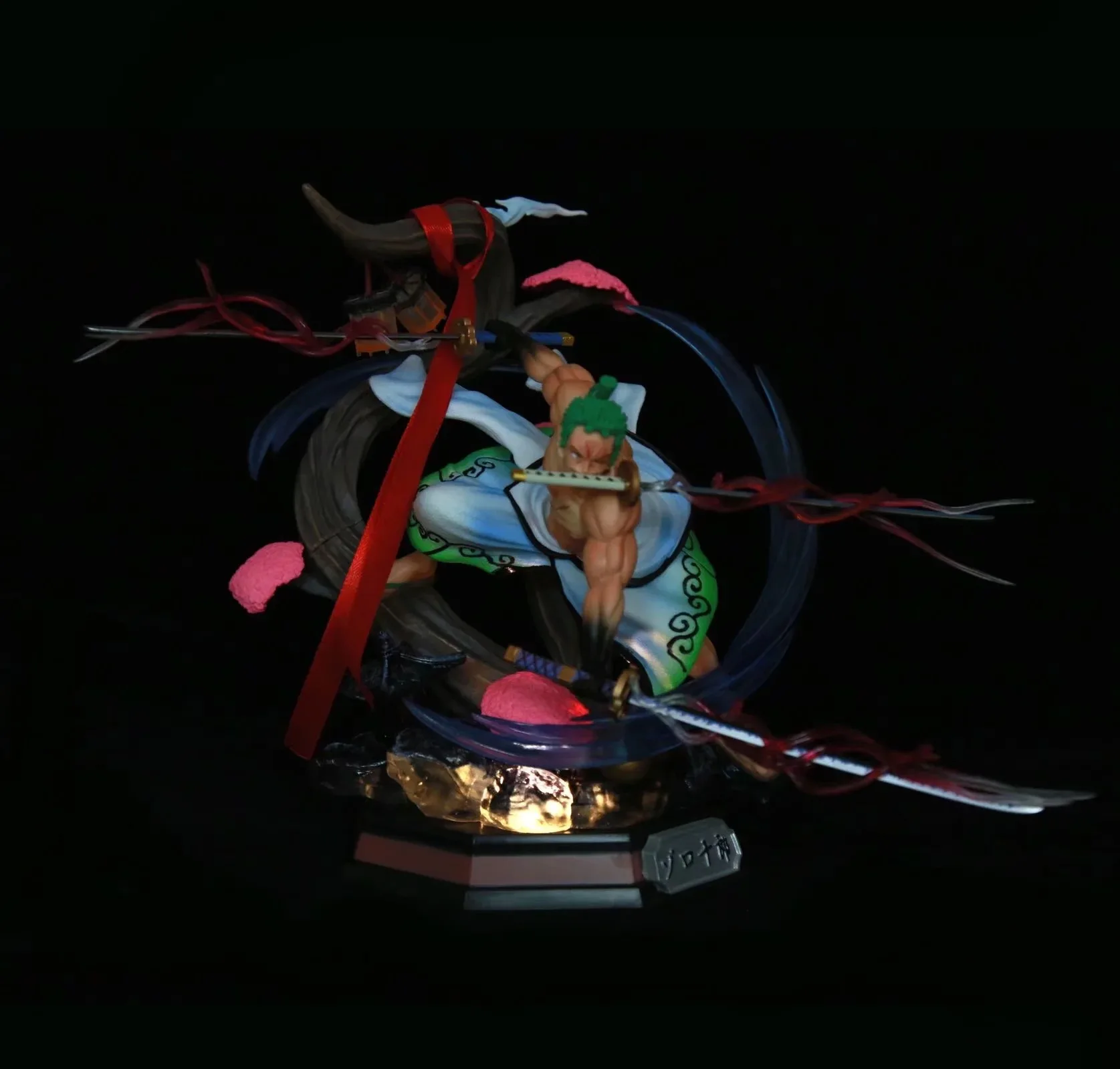 

Anime One Piece Wano Country Roronoa Zoro Snow Sword Ver. GK PVC Action Figure Kimono Zoro Statue Collectible Model Toys Doll