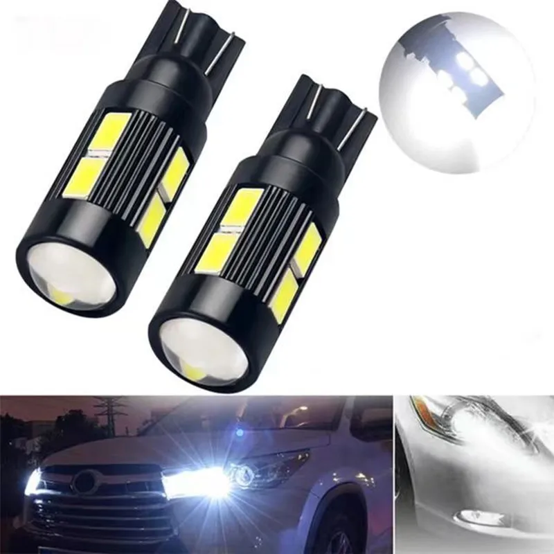 

2/4/10PCS CANBUS T10 W5W 194 LED Bulb 5630/10smd 12V Car Interior Reading Lamp Clearance Lights License Plate Bulbs Dome Signal