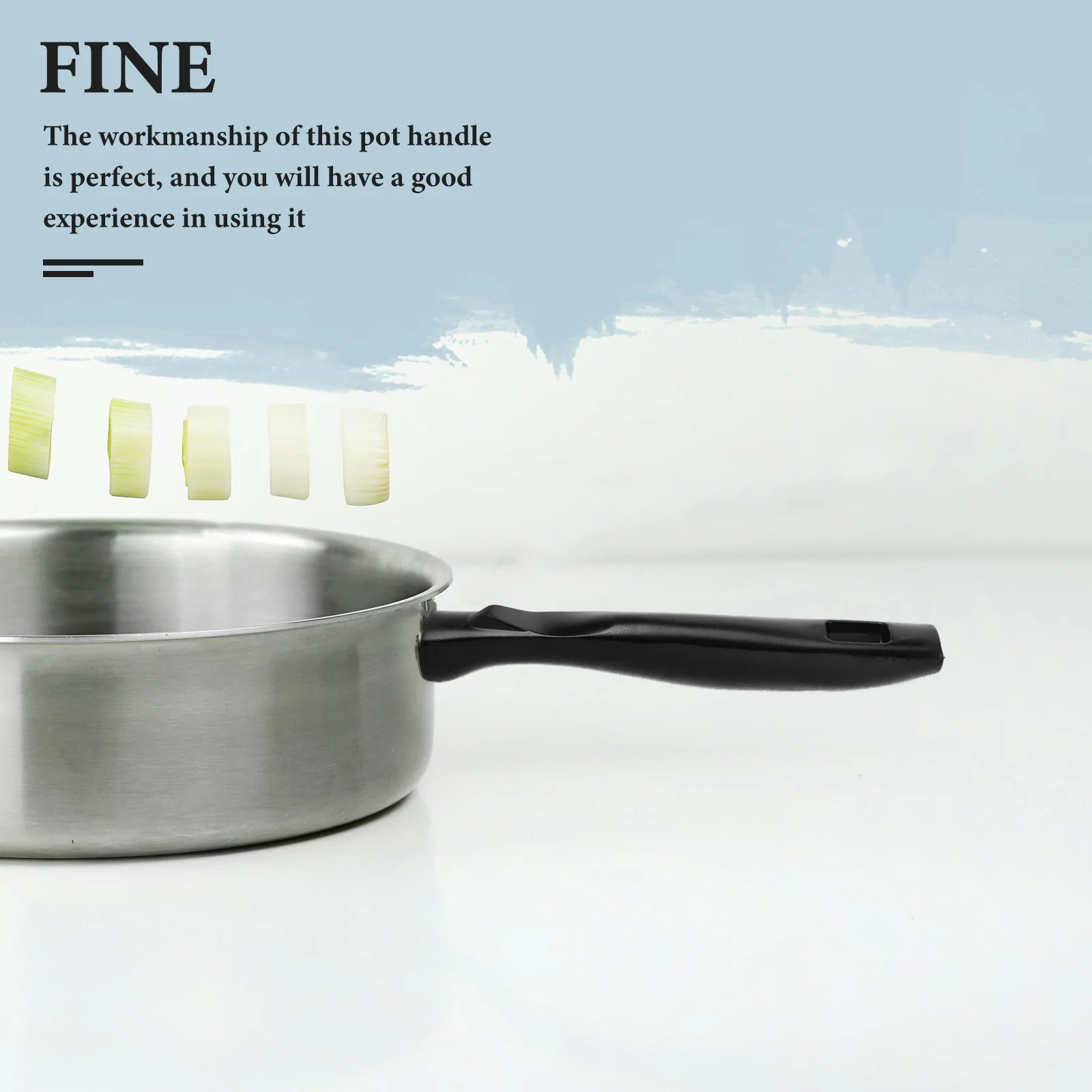 Poêle de remplacement Anti-brûlure, poignée Wok, poignée détachable, accessoires d'ustensiles de cuisine Anti-brûlure, ustensiles de cuisine