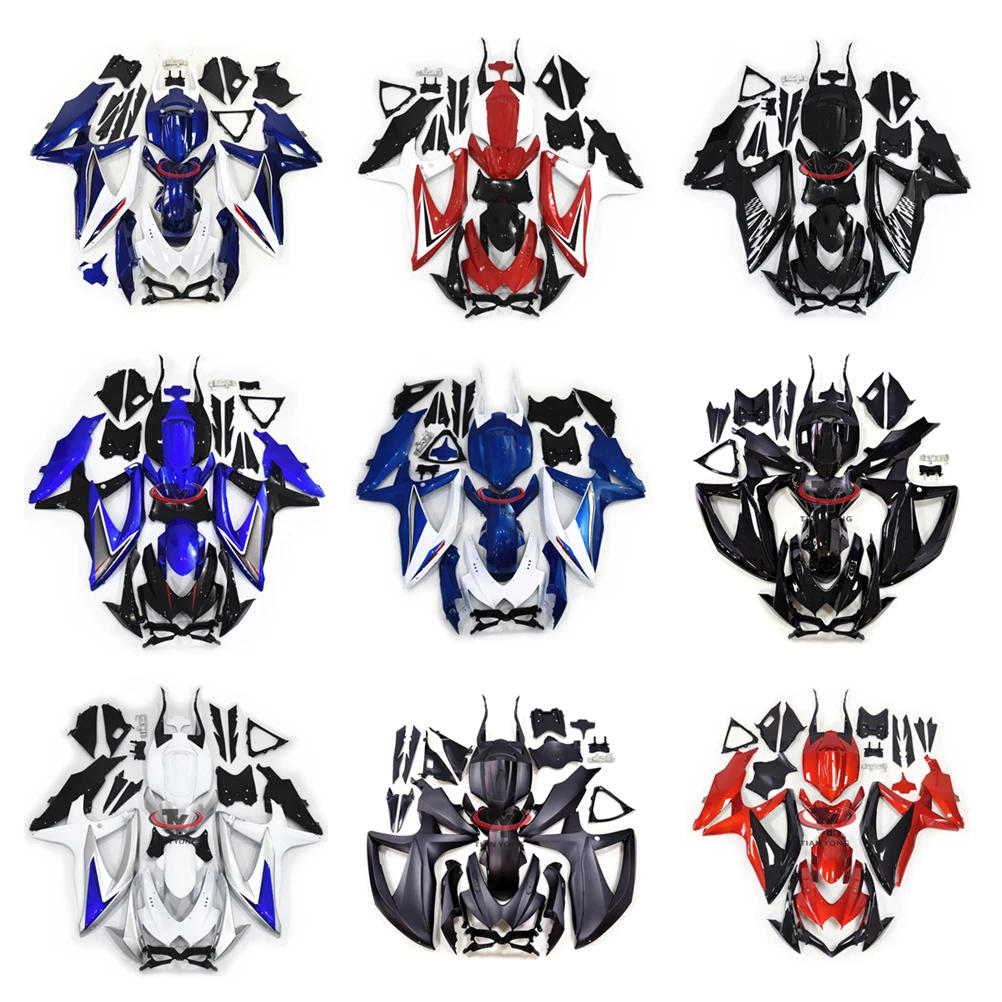 Cowling Customize Motorcycle Full Fairing Kit Injection Fit GSXR600 GSXR750 2008 2009 2010 Year Fit GSXR 600 750 K8 Bodywork