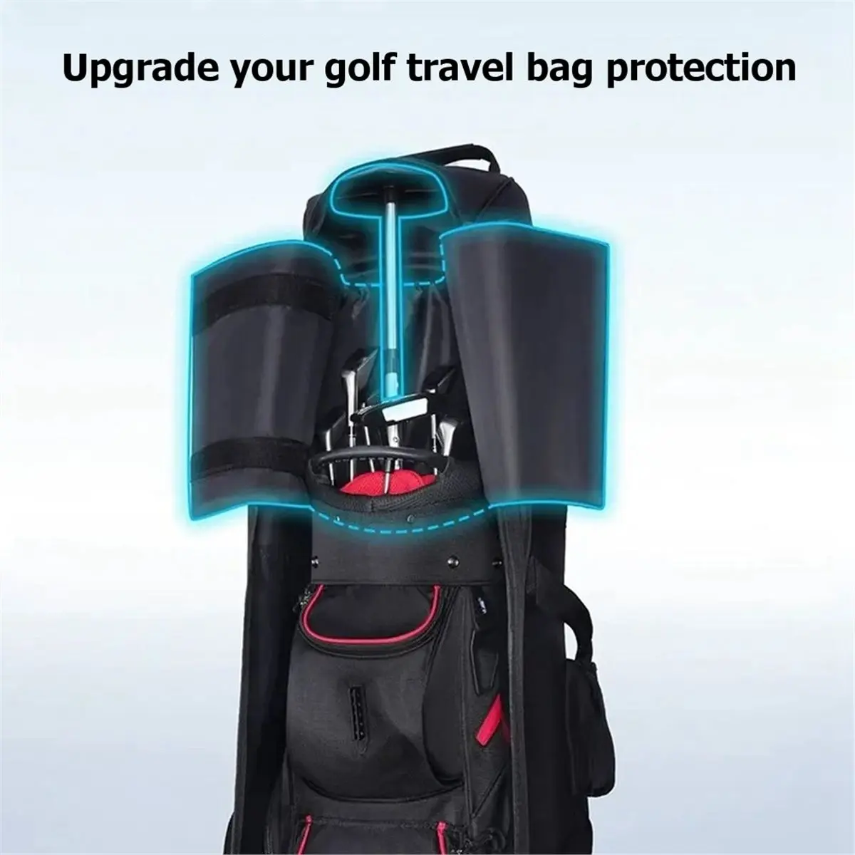 618 Mega Sale Golf Club Protective Pad Outdoor Sports Accessories Portable Golf Travel Bag Support System Club Protector