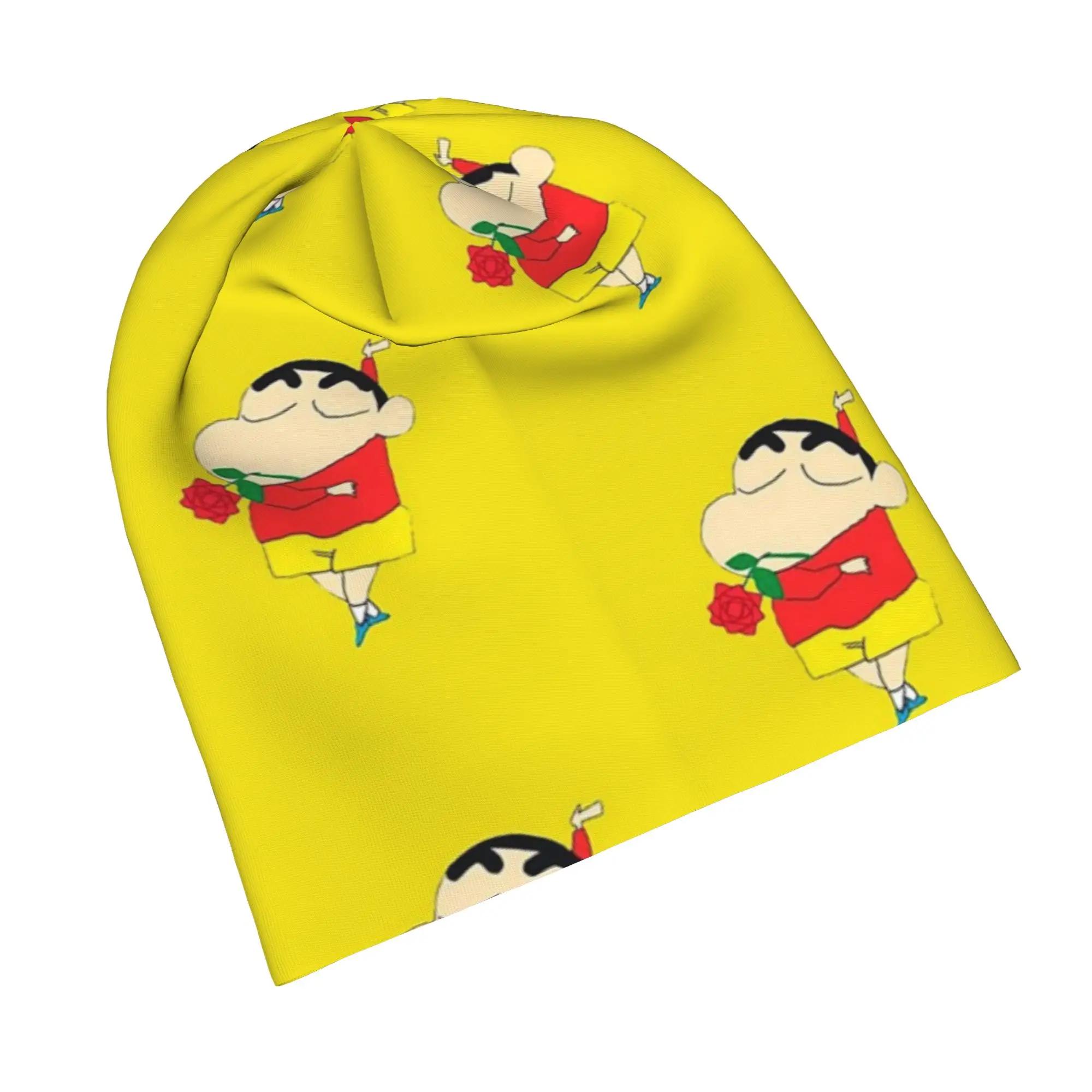 Crayons Shin Chans Shinnosuke Nohara Caps Hip Hop Adult Street Skullies Beanies Hats Spring Warm Dual-use Bonnet Knitting Hats