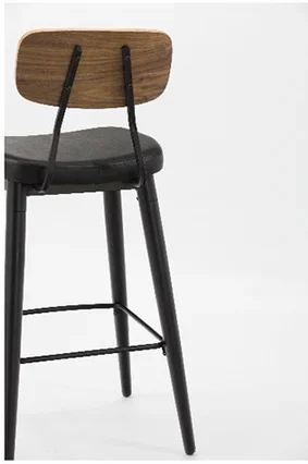 Modern Cheap Leather Cover Bar Counter Stools Upholstered Pub Bar Chair Metal Bar Furniture Commercial Furniture Aluminum