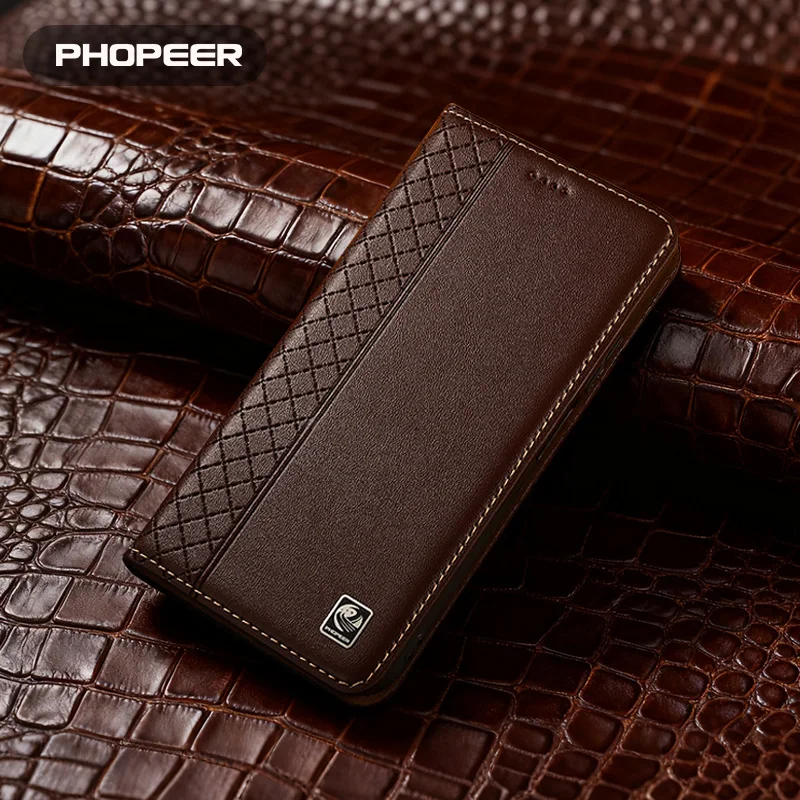 Luxury Genuine Leather Cases For Samsung Galaxy M21 M31 M31S M51 M22 M32 M52 M62 M23 M33 M53 M55 M34 M54 4G 5G phone case Grid