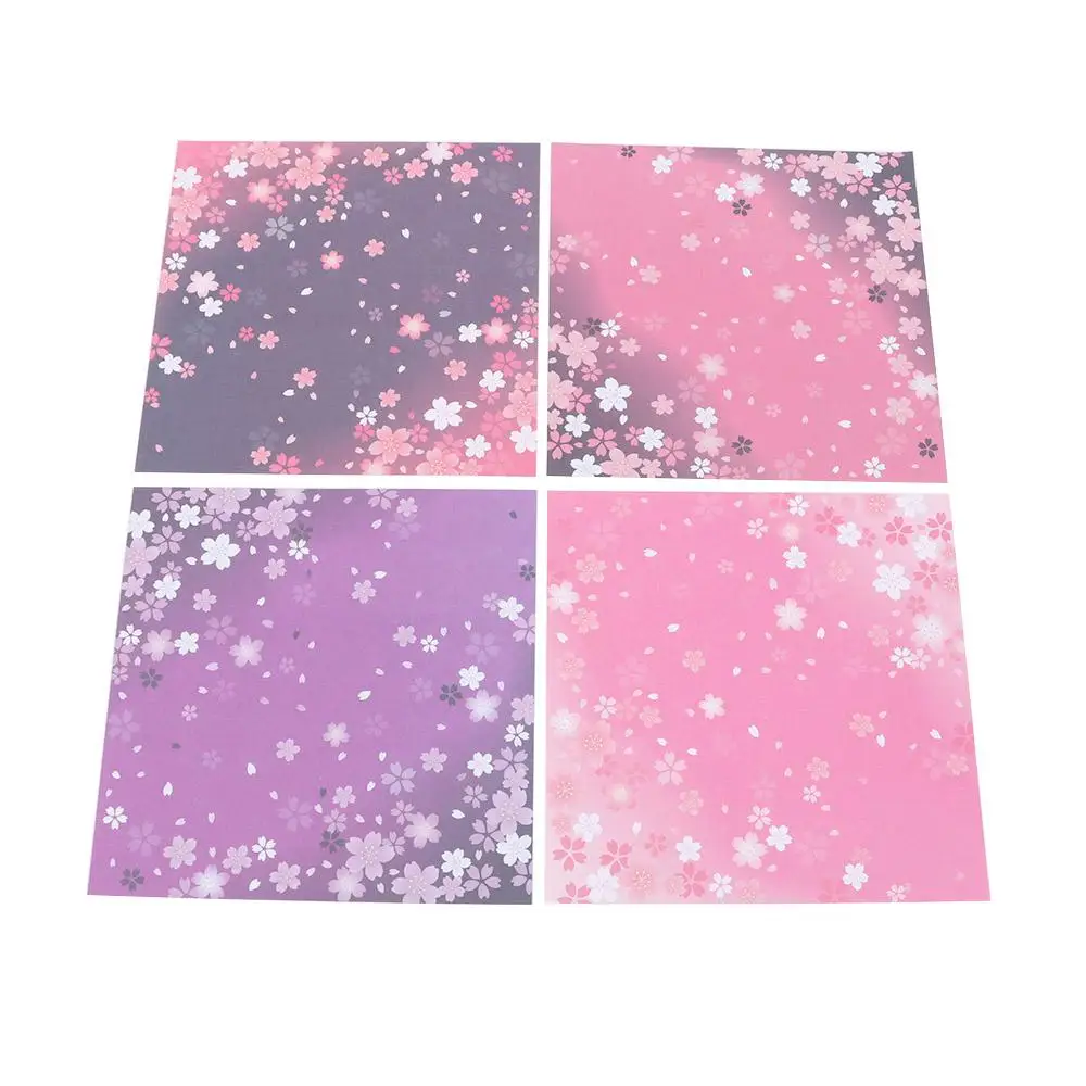 

Colorful 60PCS Handmade Double Sides DIY Cherry Blossom Scrapbooking Origami Paper Sakura Craft Paper
