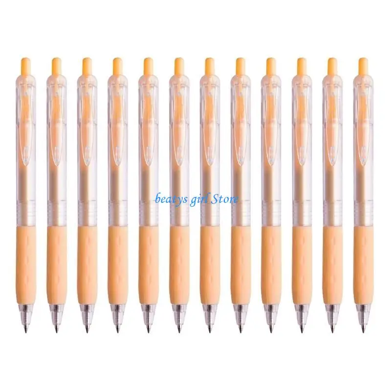 

C7AB 12 шт./компл. пресс-нейтральные ручки быстросохнущие ручки для подписи гелевая ручка 0,5 мм для подростков