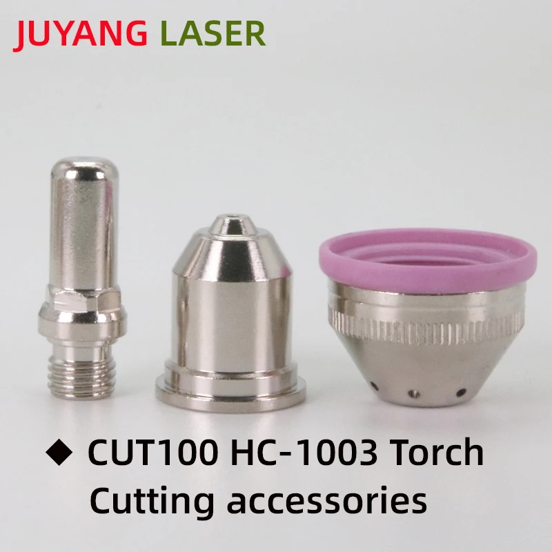 HC-1003 Plasma Cutting Consumables Fit For CUT-100 132110  LGK-100 cutting Nozzle Copper Protective Cap 133210 Electrode 131010