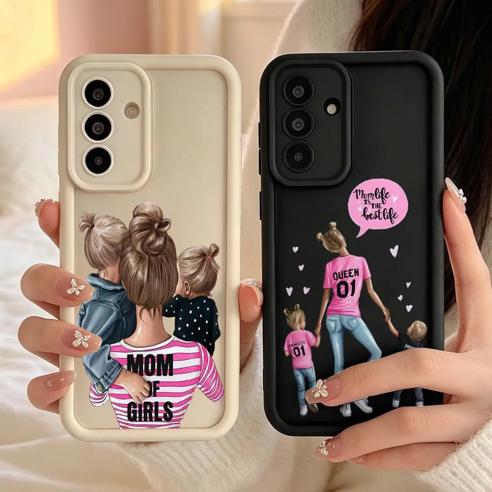 Fashion Baby Mon Cover For Samsung Galaxy A04 M17 A57 A06 A07 A17 A26 A36 A14 A15 A16 Eye Ladder Phone Case