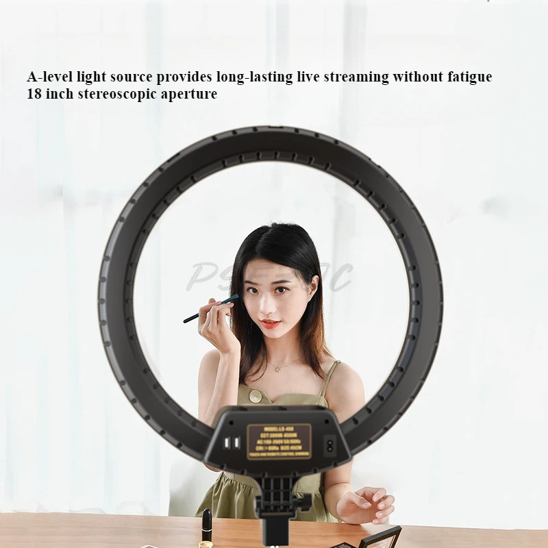 22-Inch Portable Live Stream Ring Light & Phone Tripod
