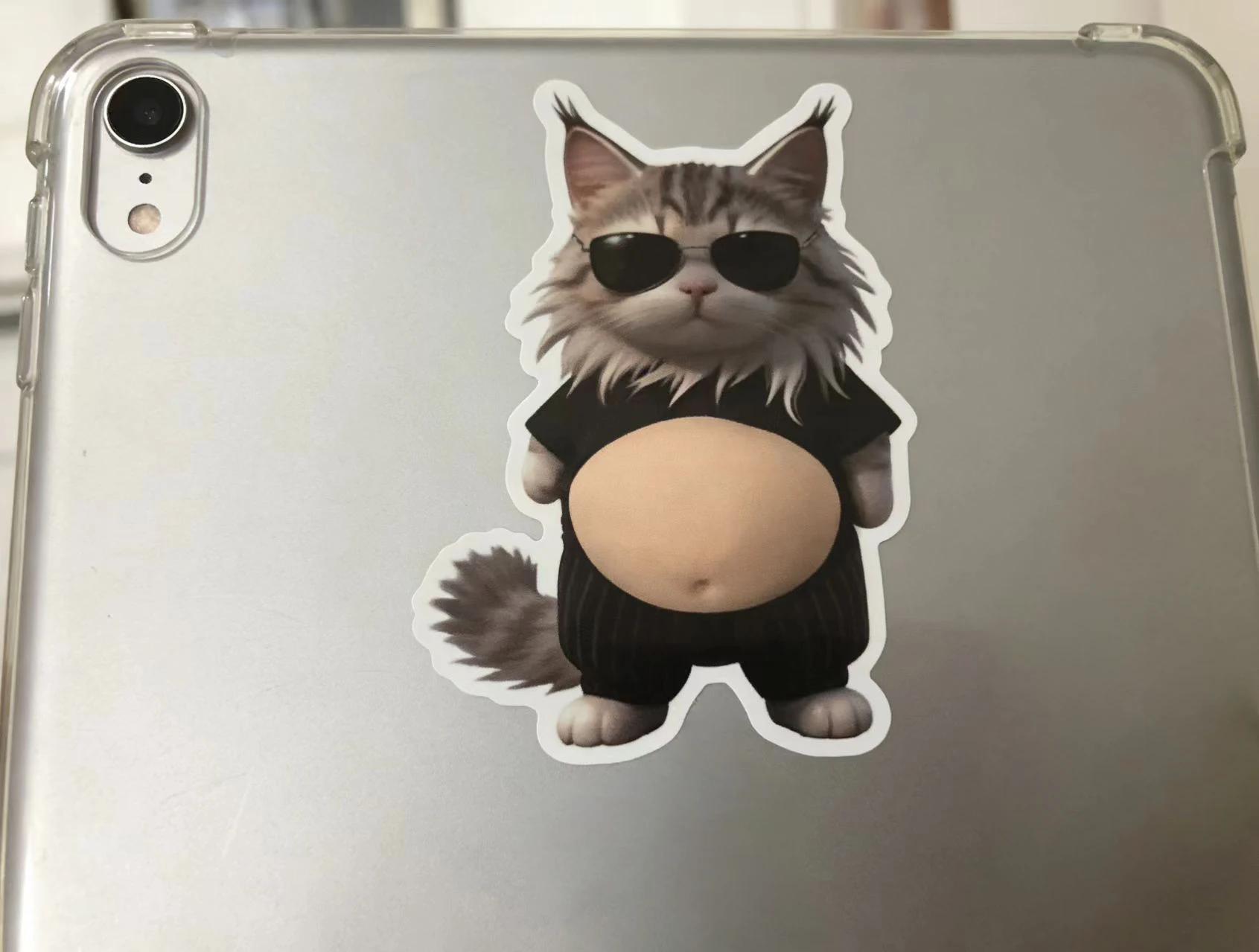 Autocollants 3D pour le ventre de chat - Jouets sensoriels en silicone souple pour soulager le stress et décorer les coques de téléphone