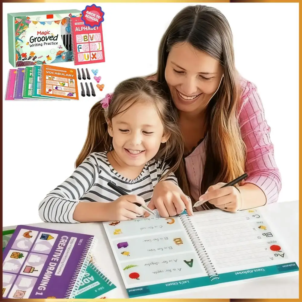 

Книги для практики почерка, книги для отслеживания букв, тетради для практики письма для детей 3-5 лет, обучающие занятия для дошкольников