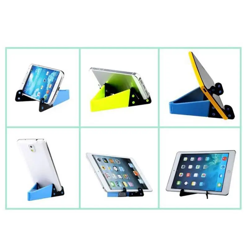 Cell Phone Stand Holder For Smartphone Tablet Desk Universal Foldable Mobile Phone Holder Stand V-Shaped Adjustable