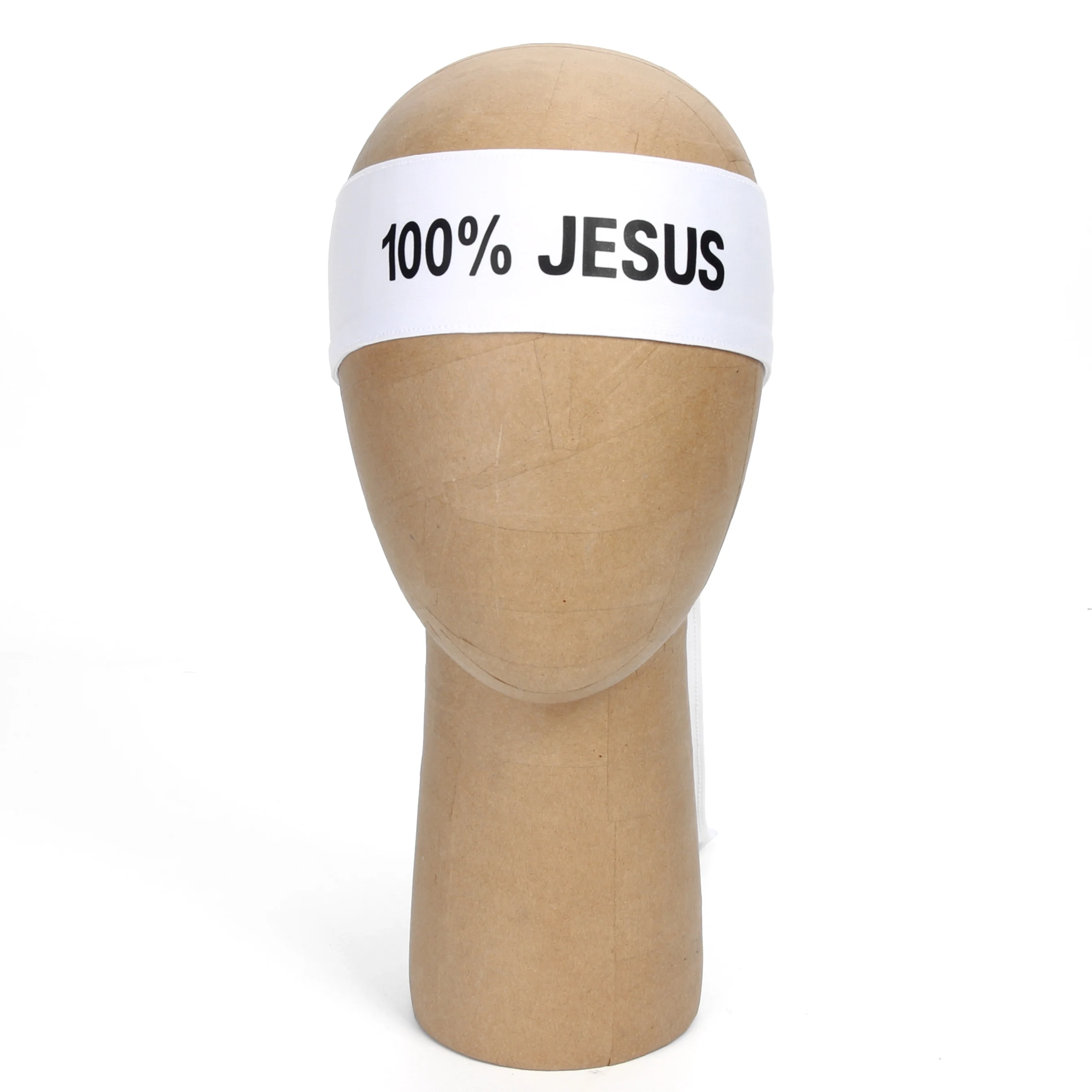 

100% JESUS Print Basketball Sports Headband Men Women Running Fitness Sweatband Bandana