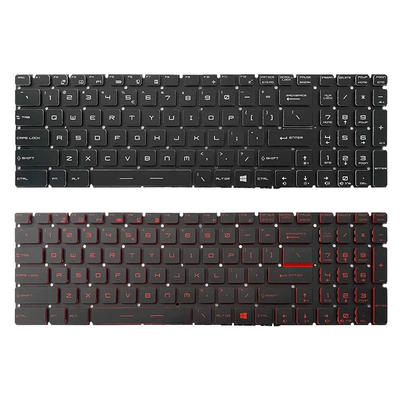 Nowa oryginalna klawiatura zamienna do laptopa MSI GL65 MS-16JB/16P5/16H8/16k2/16U7/16K4 7RFX GL63M