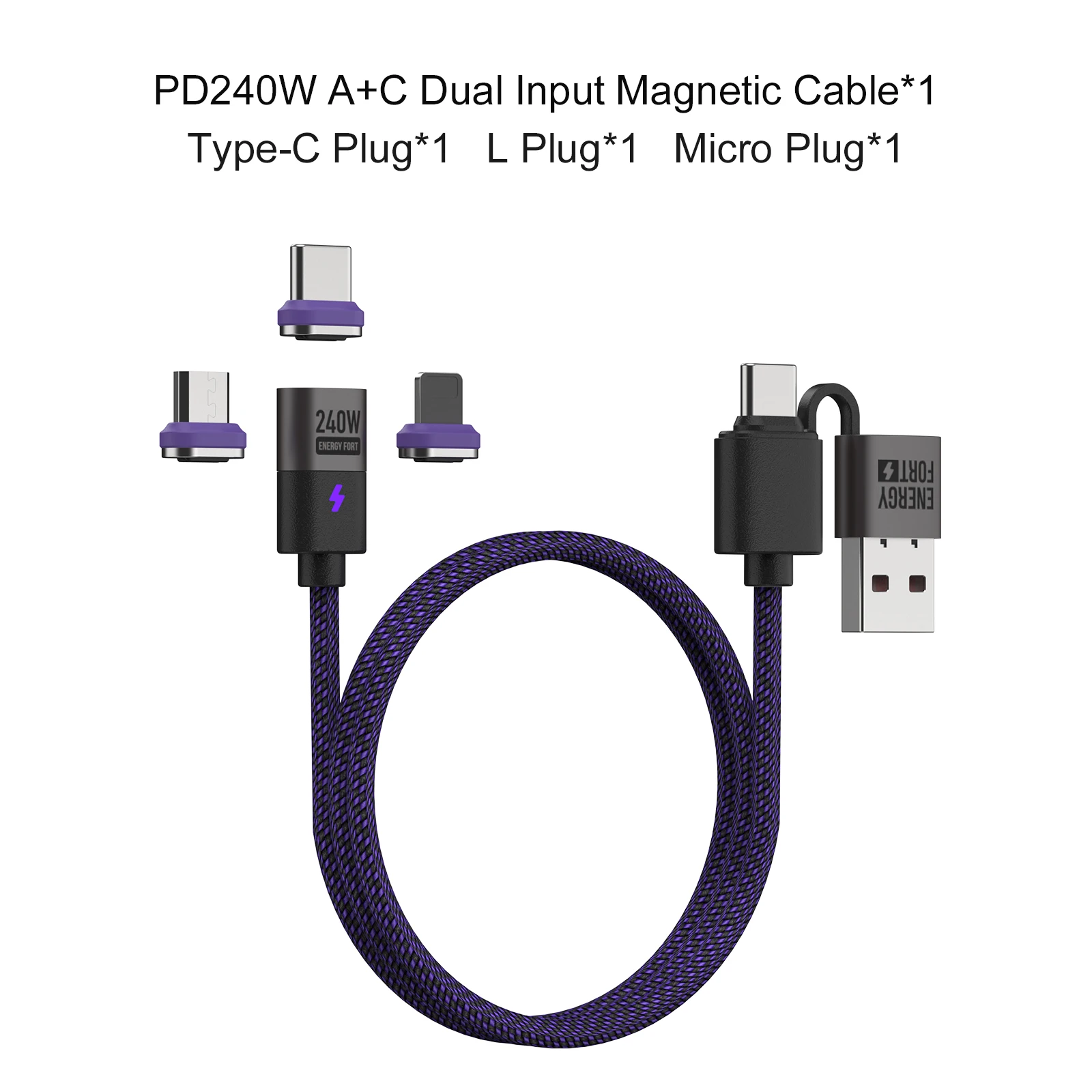 MOSHOU 240 W magnetisches Ladekabel PD3.1 5 A Schnelllade-USB-C-Kabel magnetisches Telefon-Ladekabel für iPhone 17 Pro Max Samsung Xiaomi 10