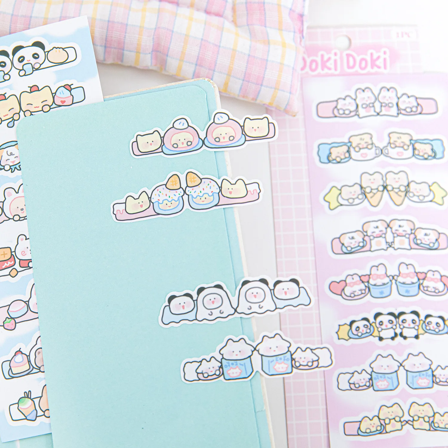 1 Pc Cute Cartoon Animal Index Sticker Student Notes Key Mark Label Stickers Bookmark Take Notes DIY Scrapbooking Journaling