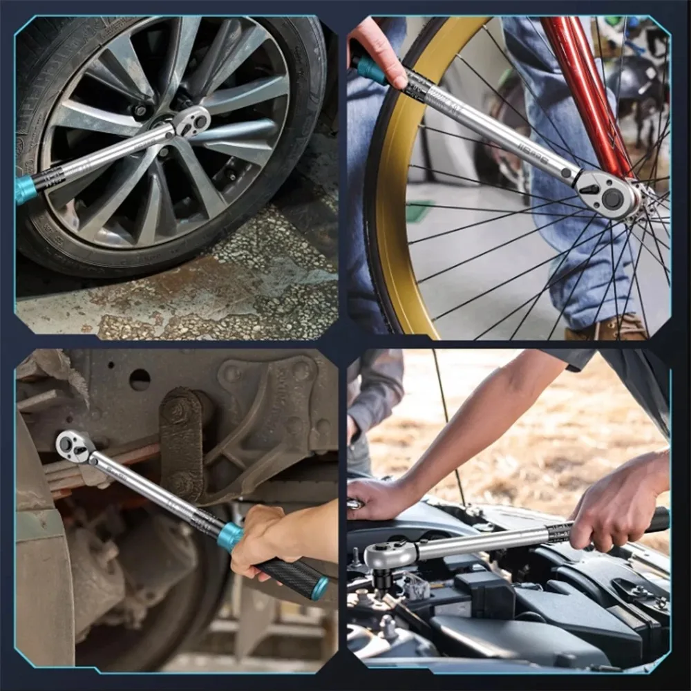 Seesii Ratchet Wrench Set Metric Impact Sockets Ratchet Spanner Complete Tool Kit Professional Garage Repair Tool