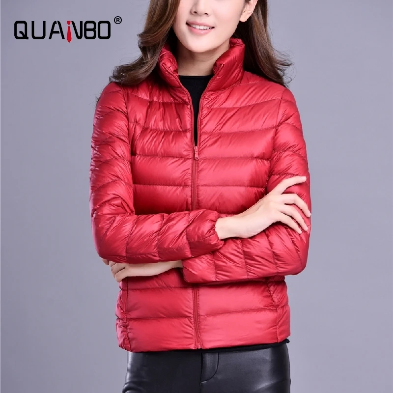 Vrouwen Lente Jas Mode Korte Ultra Lichtgewicht Opvouwbare Puffer Jassen 15 Kleuren Vrouwelijke Down Warme Koreaanse Slim Fit Parka 5XL
