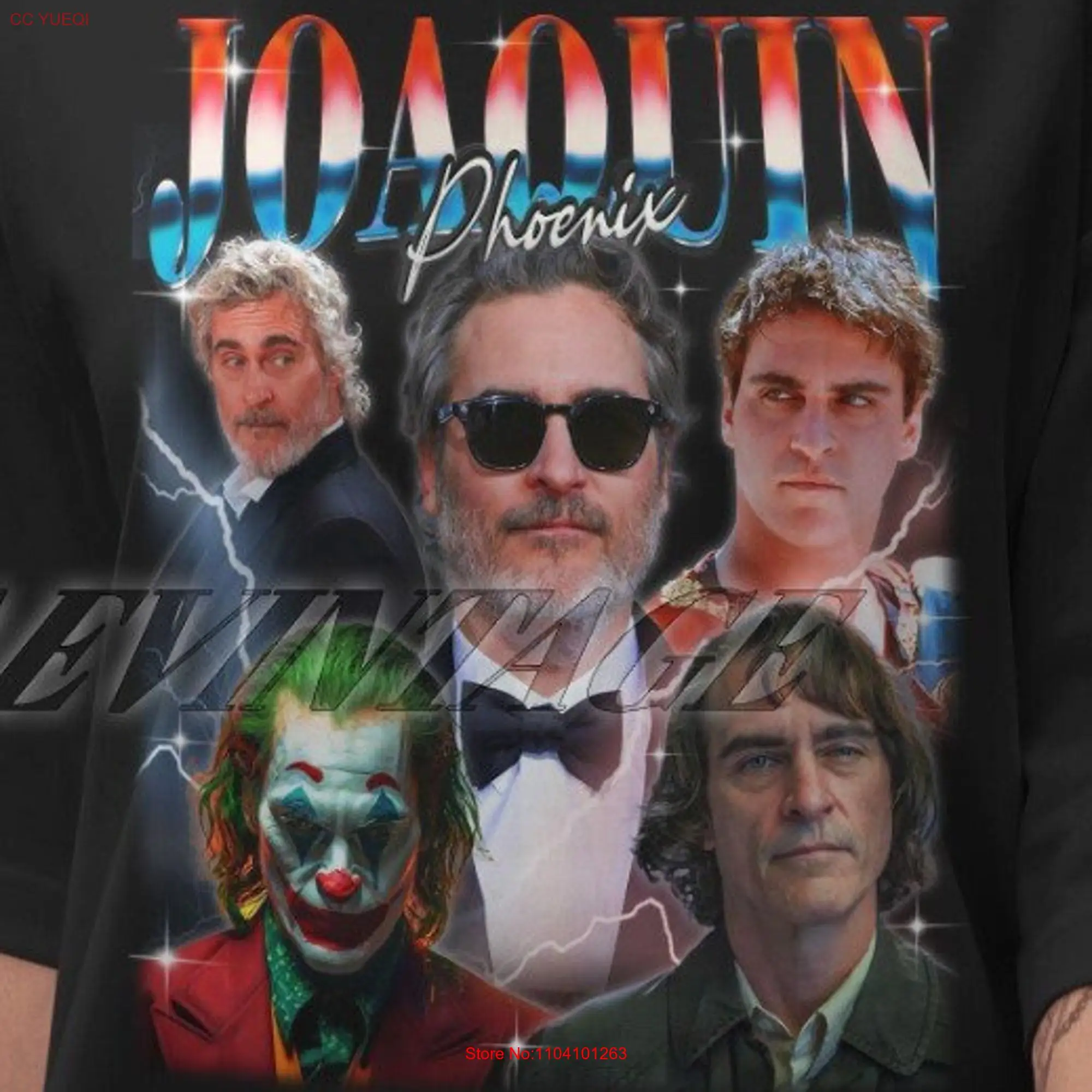 Joaquin Phoenix Retro Vintage T Shirt Fan Homage Merch long or short sleeves