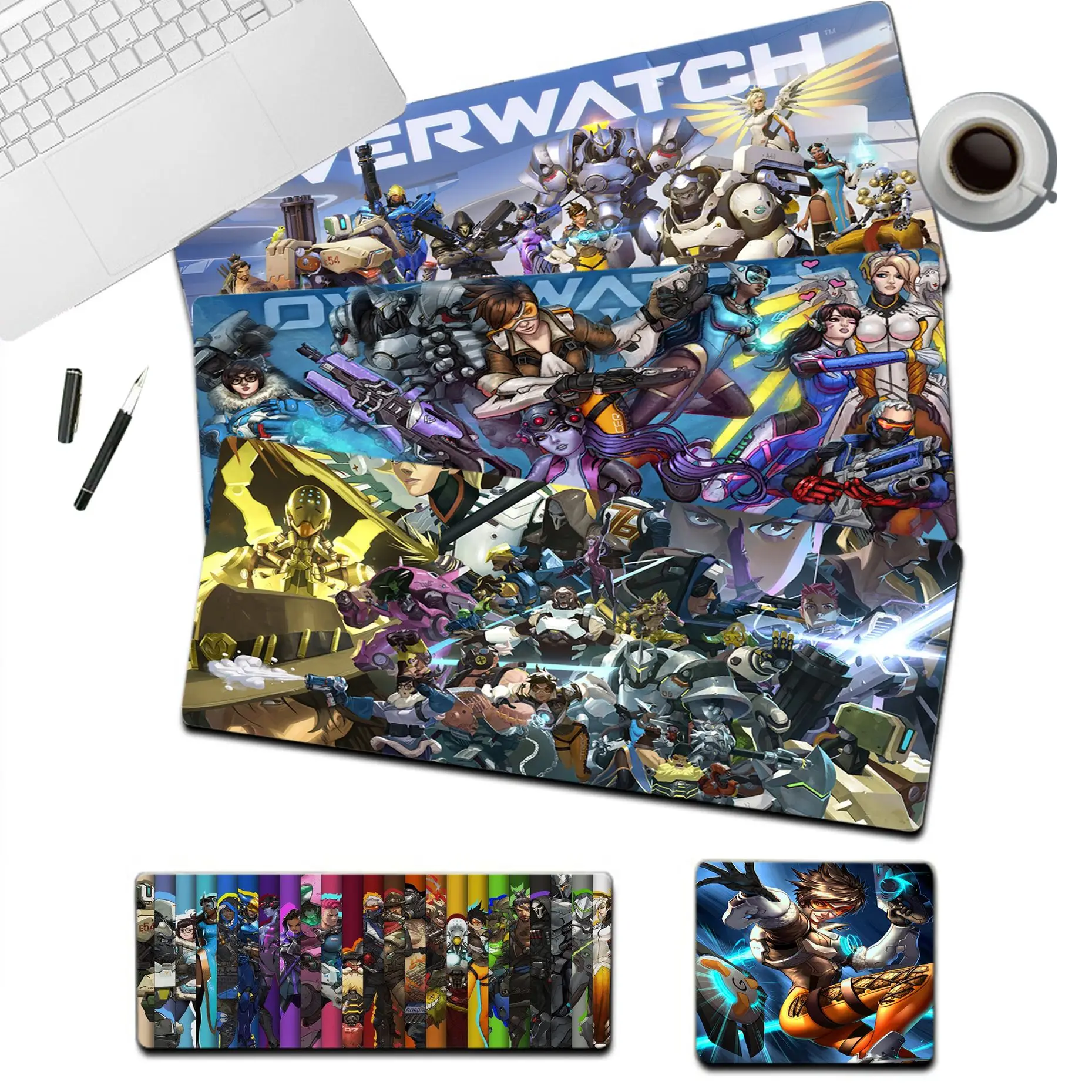 

Game O-Overwatch Mousepad Cute Silicone large/small Pad to Mouse pad Game Size for Game Keyboard Pad