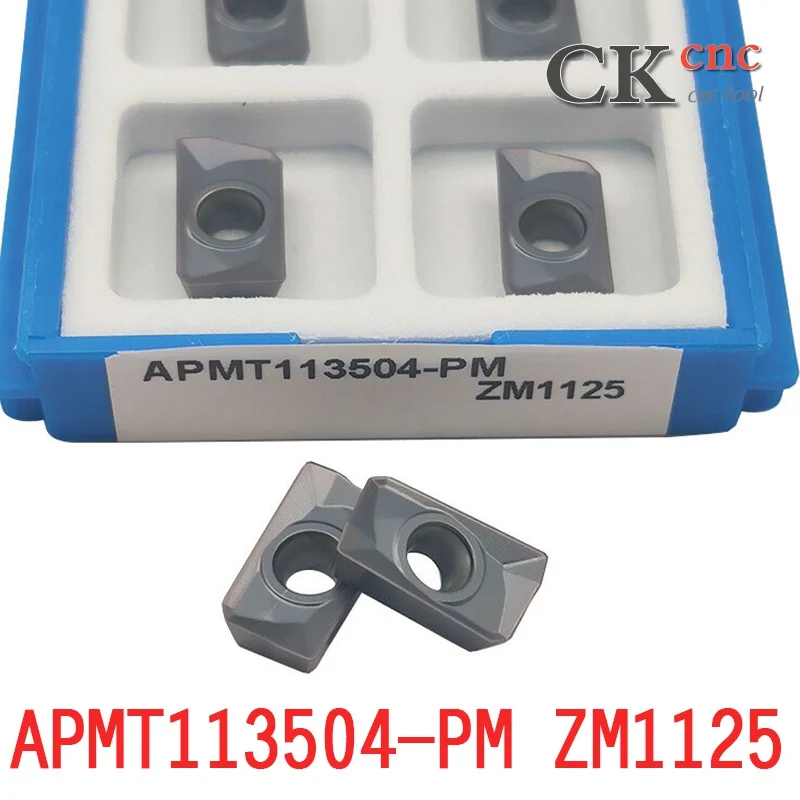 CK-CNC 10 pz APMT113504-PM ZM1125 utensile di fresatura inserti in metallo duro inserto di fresatura CNC per punta ad arco 300R R0.4